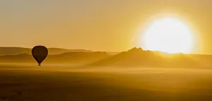 Desert Prints: A hot air balloon at Namib-Naukluft National Park, Namibia