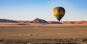 Namibia Prints: A hot air balloon at Namib-Naukluft National Park, Namibia
