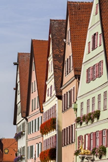 Architecture Prints: Houses in the main street of Dinkelsbühl in Germany