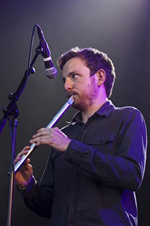 Lorn Prints: James Duncan Mackenzie of the Julie Fowlis Band playing at Oban Live in Scotland