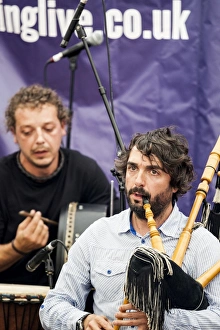 Jos├® Tejedor and Javier Tejedor from the Spanish folk band Tejedor