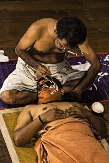 India Prints: A Kathakali performance at Fort Kochi in Kerala, India