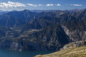 Lake Prints: Lake Garda and the Dolomite mountains from the summit of Monte Baldo