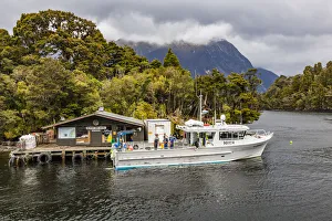 : Lobster fishermen in Doubtful Sound, Southland in New Zealand