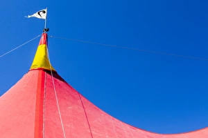 A marquee at the 2015 Hebcelt Festival in Stornoway, Scotland