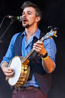 Martin Howley of We Banjo 3 playing at Oban Live in Scotland