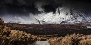 : Mountain scenery at Tongariro in Manawatu-Wanganui, New Zealand