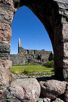 Island Prints: The Nunnery on the island of Iona, Scotland