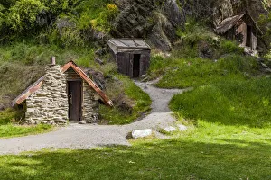 : Part of the old settlement at Arrowtown in Otago, New Zealand