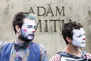 Theatre Prints: Two performers from The Human Zoo Theatre Company at the 2015 Edinburgh Fringe Festival