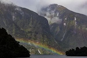 Editor's Picks: A rainbow and misty weather in Doubtful Sound, Southland in New Zealand