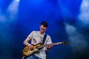 Lorn Prints: Ronnie Gilmour of James Edwyn & the Borrowed Band playing at Oban Live in Scotland