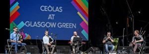 Scottish musicians representing Ce├▓las at Glasgow Green