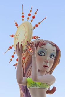 Spain Prints: A sculpture on display in Burriana, Spain