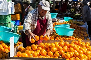 Fruit Prints: Selling oranges in La Vila Joiosa, Spain