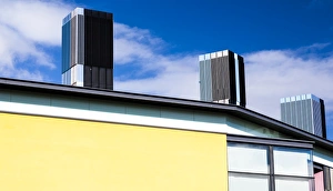 Architecture Prints: The skyline of the Eden Court Theatre in Inverness, Scotland