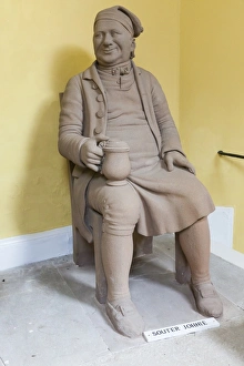 Burns Prints: Souter Johnie sculpture, Alloway, Scotland