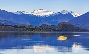 Editor's Picks: A speedboat crossing Lake Wanaka in Otago, New Zealand