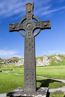 Island Prints: St John`s Cross on Iona, Scotland