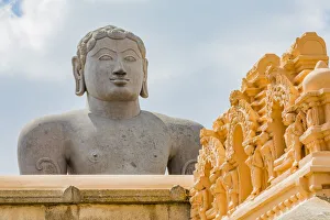 The statue of Gomateshvara at Sravanabelagola in Karnataka, India