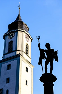 Architecture Prints: The statue of Neptune in Lindau, Germany