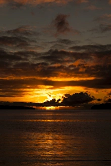 A sunset from Benderloch in Argyll and Bute, Scotland