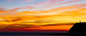 Cliff Prints: Sunset at Carchuna in Spain