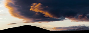 Hill Prints: A sunset over Criffel near Kirkbean, Scotland