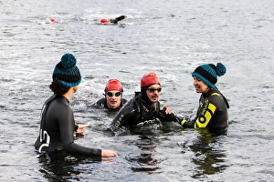 Sport Prints: A swimmer finishing the first leg of the 2014 Celtman Triathlon