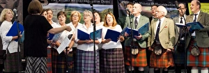 Musician Prints: Taynuilt Gaelic Choir singing at the Best of the West Festival 2014 in Inveraray, Scotland