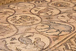 Jordan Prints: Title The Byzantine church mosaics at Petra, Jordan