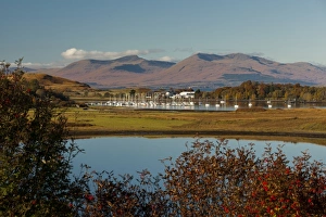 Scot Land Prints: The view to Dunstaffnage from Connel in Argyll and Bute, Scotland