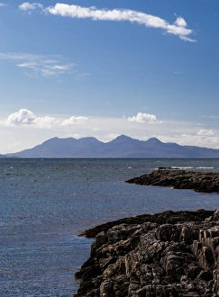 The view to Rum from Arisaig, Scotland