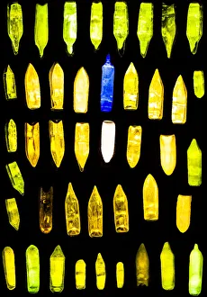 : A wall made of recycled glass bottles in the public toilet at Kawakawa in Northland