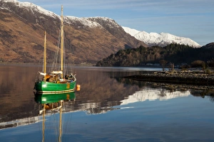 Images Dated 2012 December: A yacht in Loch Leven, Scotland