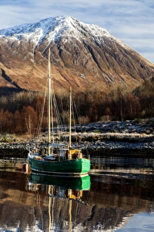 Images Dated 2012 December: A yacht in Loch Leven, Scotland