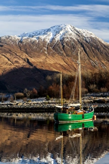 Images Dated 2012 December: A yacht in Loch Leven, Scotland