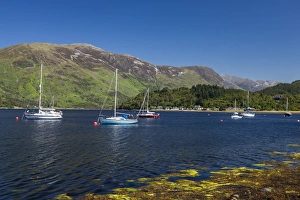 Mountains Prints: Yachts in Loch Leven, Scotland