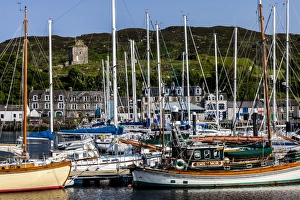 Yachts in the marina at Tarbert, Scotland